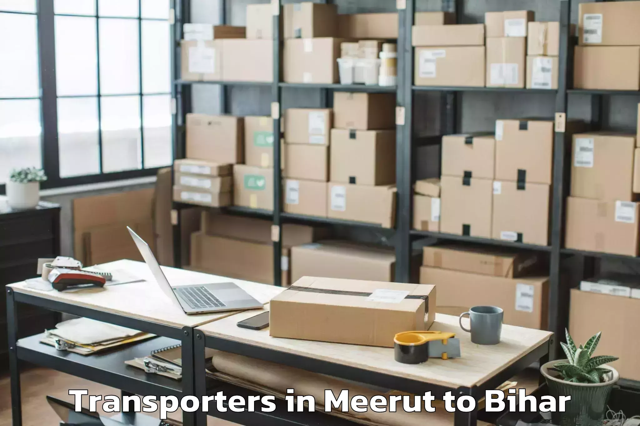 Book Meerut to Charpokhari Transporters Online